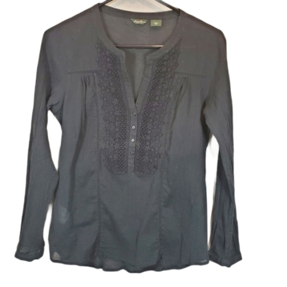 Eddie Bauer Seattle USA Cotton Top Size S Petite